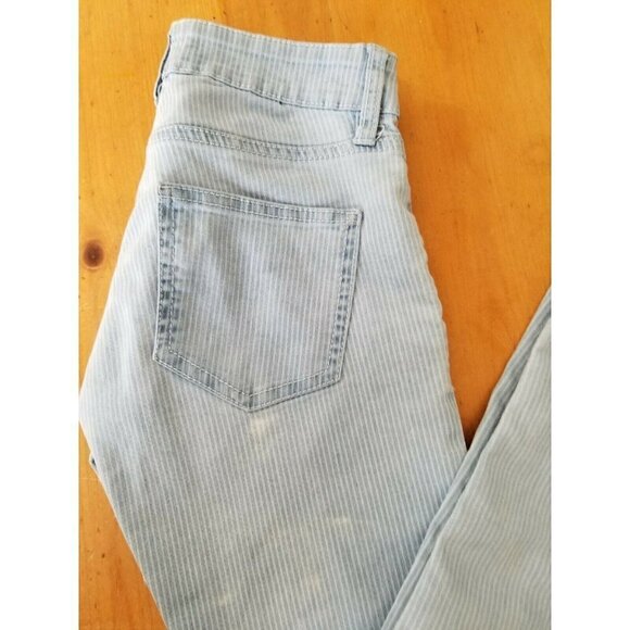 Cotton On 91 Denim - 91 Cotton On Mid Rise Jeggings Blue Stripe Jean Like Pants USA Size (2) 25 x 27